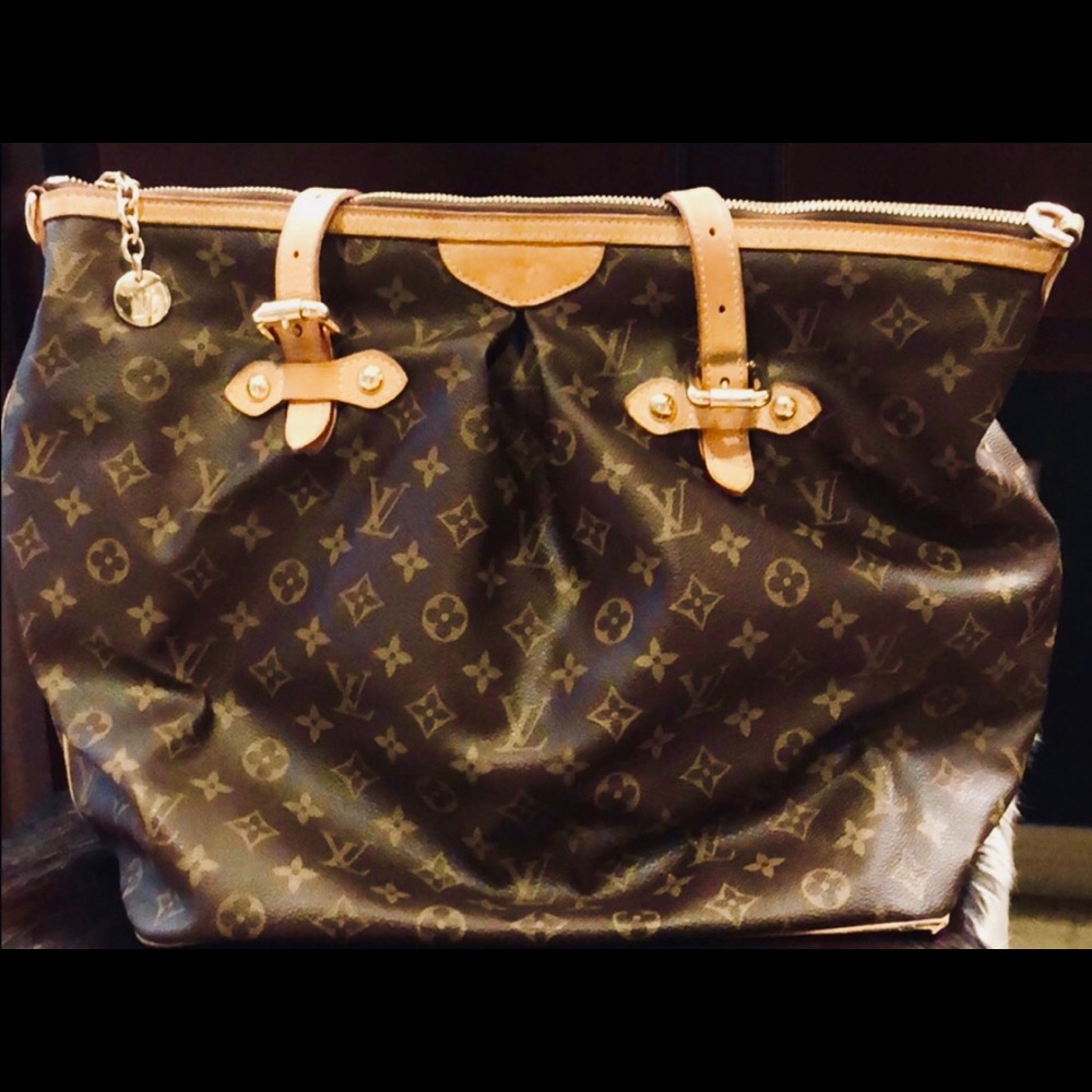 LOUIS VUITTON Paris Over The Shoulder Zipper Bag